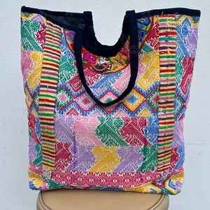 Colorful Patterned Tote Bag